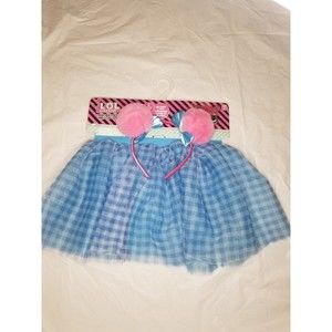 LOL Teachers Pet Costume Headband & Plaid Tutu Inc. Missing Glasses